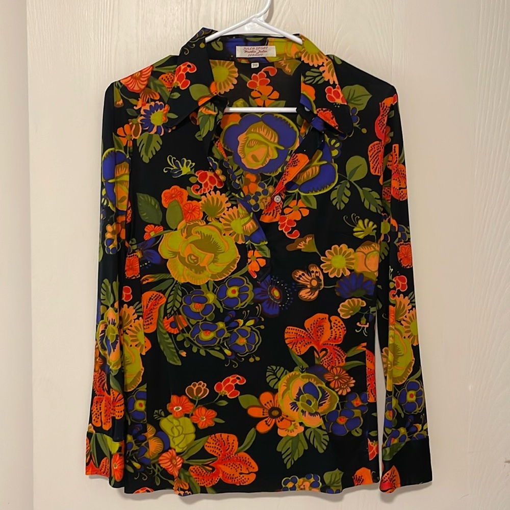 Vintage 70s floral top